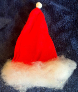 Vintage 1950's Annalee Doll Santa Hat 6 IN Early Annalee Doll Hat Santa Claus