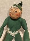 Annalee Dolls 50’s/60’s Vintage 22” Green Elf With Tinsel Rare & HTF Please Read