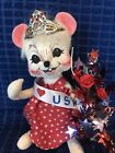 Annalee Dolls Macy’s Exclusive 7” Miss Red White And Blue Pageant Mouse 2004