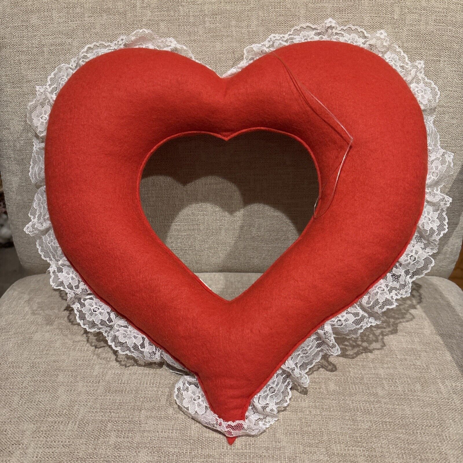 Annalee Dolls Rare 15" Valentine's Day Heart Wreath Vintage 1983 NWOT