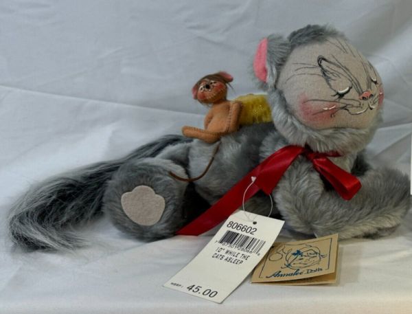 Annalee 2002 10" While The Cats Asleep Collectible Doll All Occasions, Rare