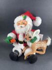 NWT Annalee Christmas Doll Christmas Swirl Santa & Fawn 2019 Size 9”