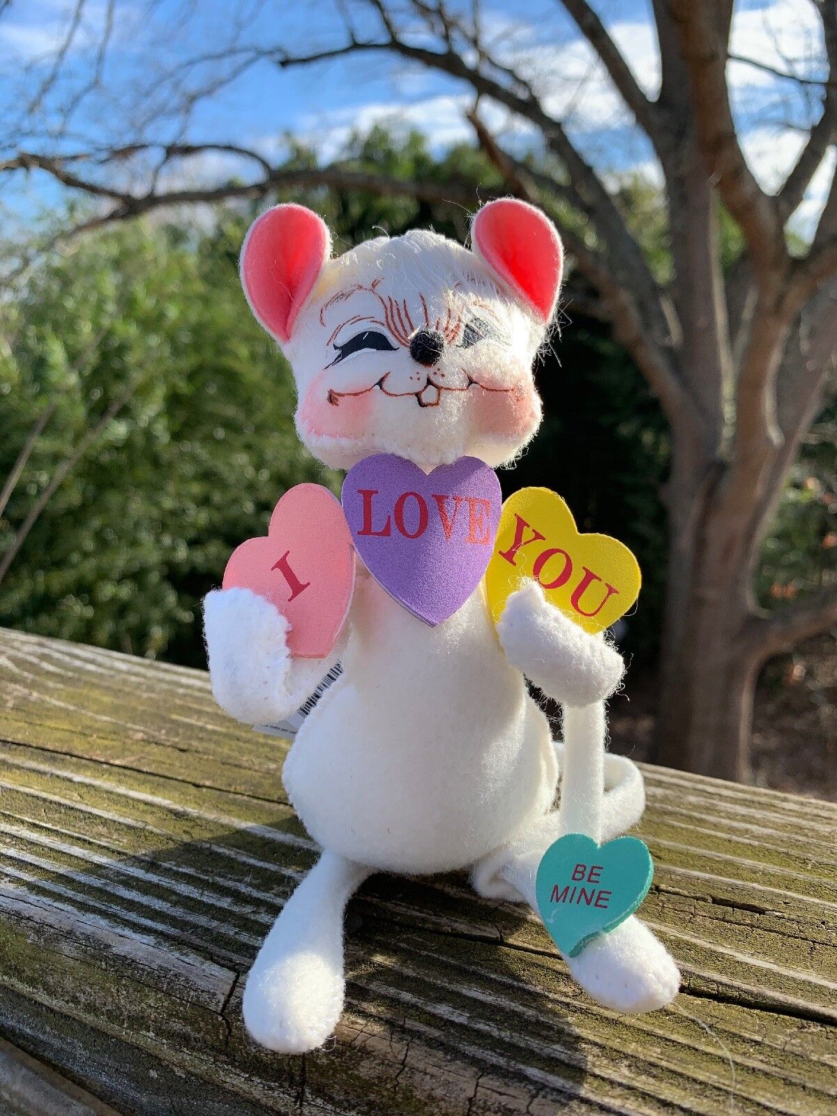 Rare & New Conversation Heart Mouse VALENTINES DAY ANNALEE Dolls 6" ? 2010 ? ??
