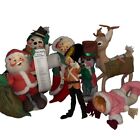 Vintage Annalee Christmas Dolls 90's 80's Holiday Retro Lot Set
