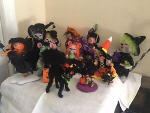 Annalee Halloween Dolls Total of 10 Dolls