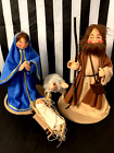 Annalee 10" Nativity Set Mary, Joseph, Baby Jesus 1997 Lamb LOT