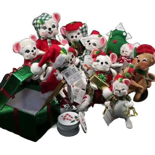 Annalee Christmas Lot Of 11 New W/Tags 2018-2019 ? Various Sizes 4 In to 8 In