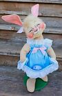 Vintage 1982 Annalee Mobilitee Bunny Rabbit Large 21" Handmade Handpainted Doll