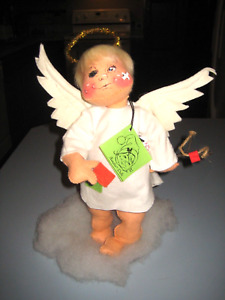 Vintage 1983 Annalee Mobilitee 12" Naughty Angel with Blackeye and Slingshot Tag