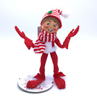 Annalee 2014 Red MerryMint Elf 9" Holiday Christmas Red White Doll w/ Tag MINT
