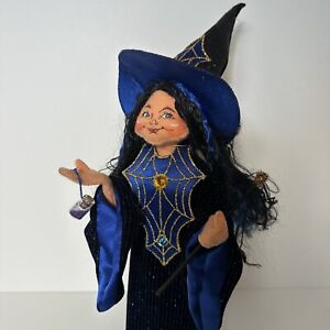 ANNALEE 2007 15" HALLOWEEN CASTING A SPELL BLUE WITCH NWT