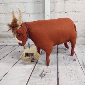 VTG RARE Annalee Nativity 10" Ox Oxen w/Tags Thanksgiving Christmas 1998 #544198