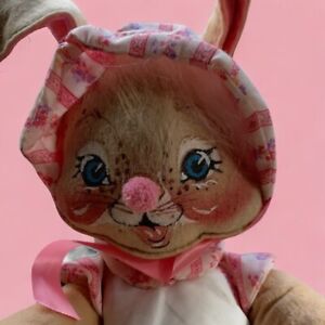 1981 Vintage Bunny 22” Annalee Doll SPRING EASTER GIRL BUNNY Rabbit