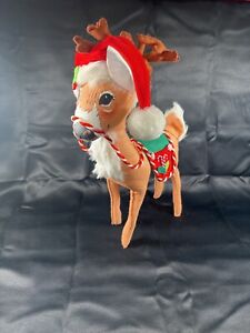 16” Annalee *2007* *PEPPERMINT CANDYCANE REINDEER* Christmas Doll