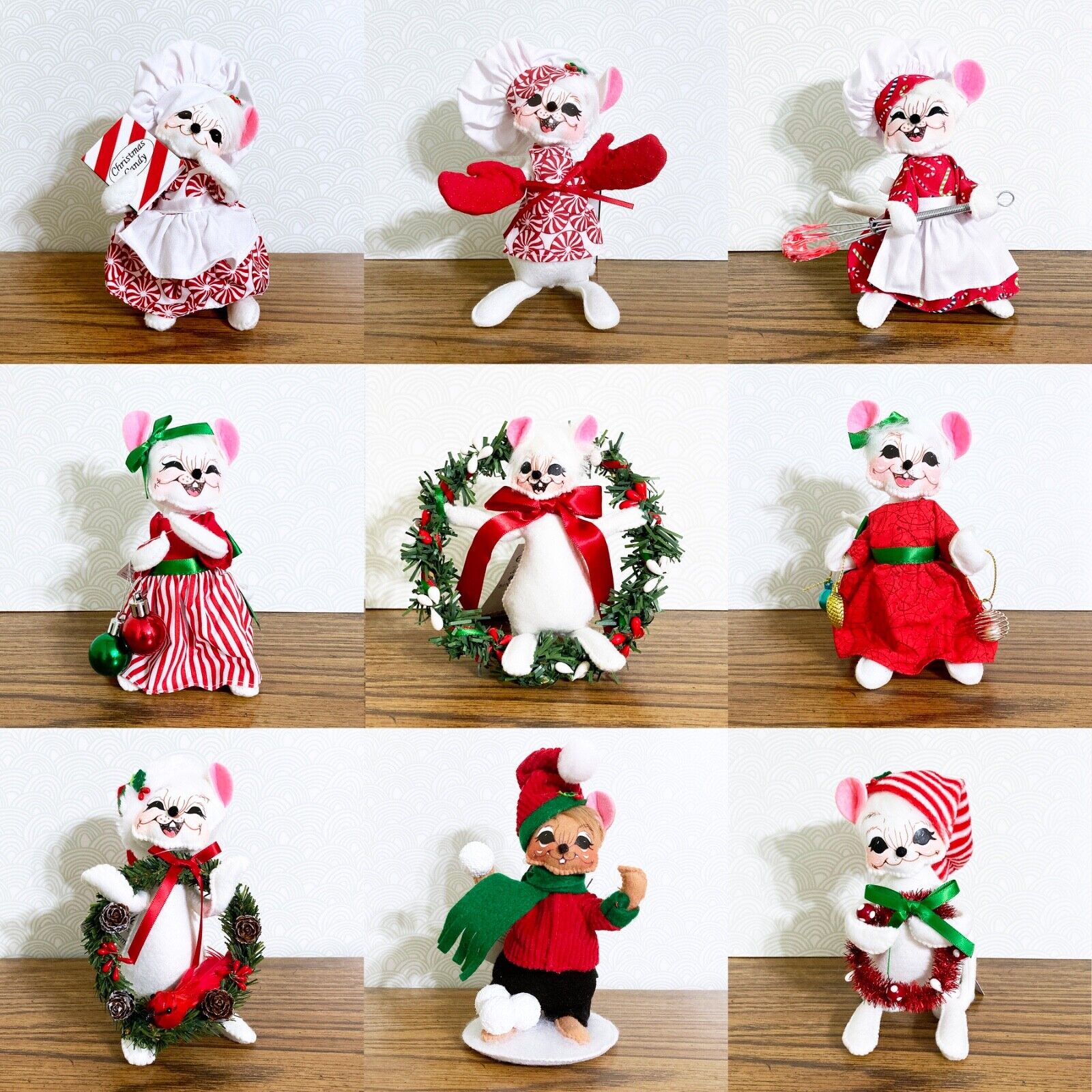 Annalee Christmas Mouse Doll CHOOSE Retired Holiday 2014-2023