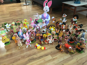 HUGE LOT over 50 SEASONAL ANNALEE DOLLS, Halloween Easter Thanksgiving new