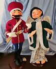 Vtg Rare Annalee Dolls 30" Angelic Angel & Toy Soldier W/ Original Tags Large