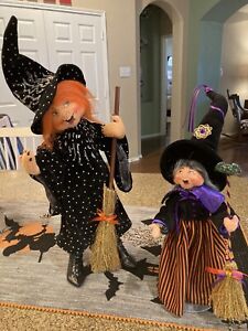 ANNALEE DOLLS LOT OF 2 WITCHES 2005 AND 2008
