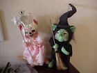Annalee NEW 2009- 2010 Wizard of Oz 6" Mouse Good Witch Wicked  NEVER DISPLAYED