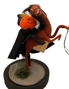 Annalee 1993 Halloween Headless Horseman Doll Riding Horse Pumpkin  Tag Vintage