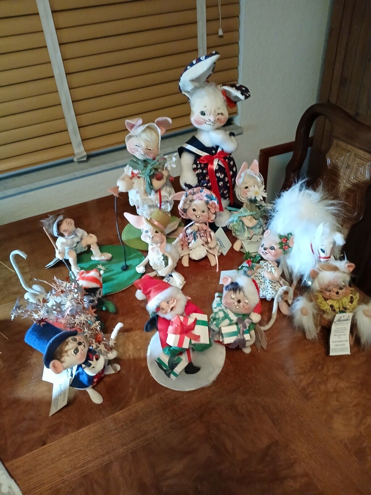 Lot Of 13 Annalee Christmas , Easter, Golfer  many more  Vintage  All Have tags