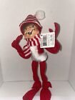 Annalee 9in MerryMint Elf-Red. Lot of 4. Mint-New With Tags