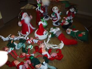 Annalee Dolls Christmas Lot of 18