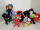 Annalee Dolls Lot Of 7 Halloween Theme From 1982 - 2017 2 Cats Witch Vampire Owl