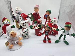 Annalee Christmas (Modern) Artist Doll Lot (10)