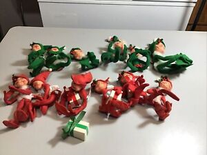 Lot Of 12 Annalee Elves (1990’s)