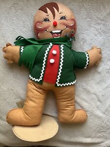 Extra Large Annalee Gingerbread Man Christmas Mobilitee Doll 20” 1992 RARE