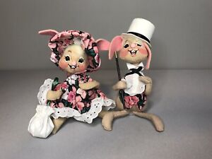 vintage annalee easter parade bunny couple