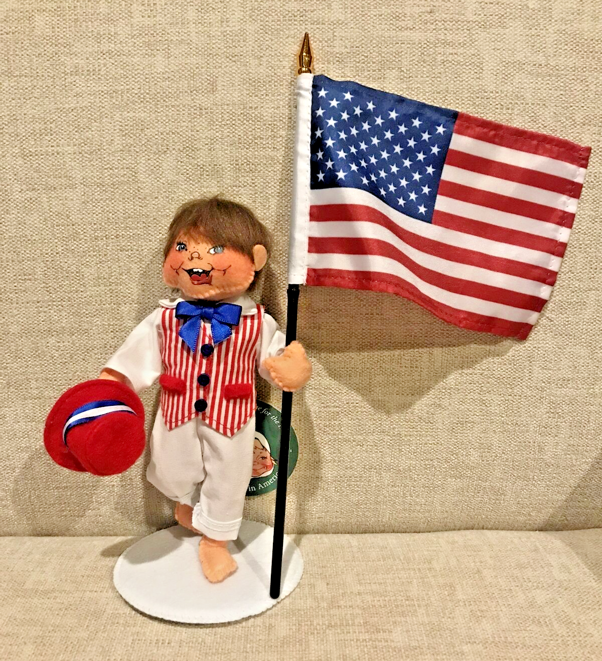 Annalee Dolls Assembled In America 7" Stars & Stripes Parade Boy AIA 2024 NWT