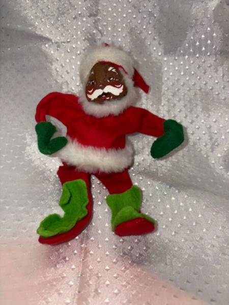 Vintage RARE 1971 Annalee African American Santa