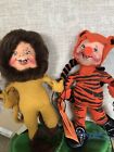 Annalee Dolls 90’s Vintage Halloween Kids~Lion Kid & Tiger Kid Lot with Tags