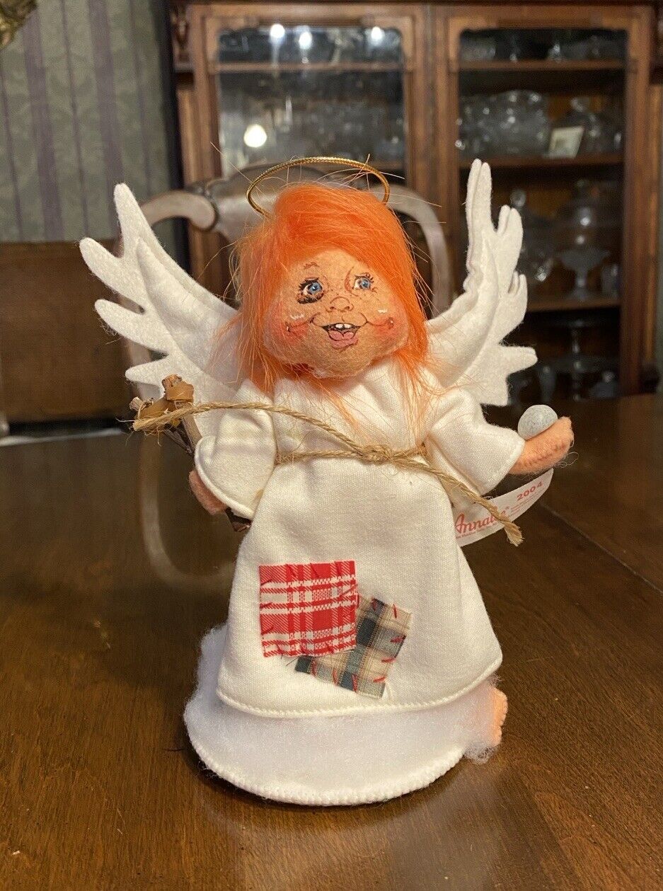 Annalee 2004 8" Naughty Angel w/Black Eye & Slingshot
