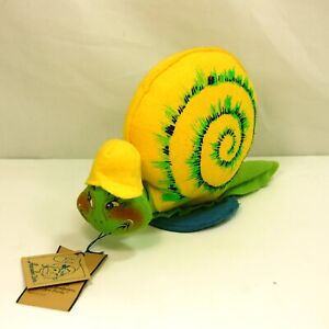 Annalee 10" Sammy Snail in Baseball Cap Doll 2000 ~ #241300 w/ Hang Tags.