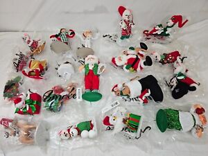 Annalee mixed 20 lot Christmas theme Doll Santa clause mouse 5/9” Open Box w tag