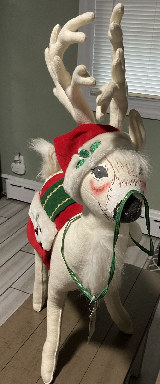 Annalee 26" Winterberry Reindeer 2005 Rare Christmas Decor - 667305