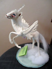 VINTAGE 1986 ANNALEE "UNICORN PEGASUS" FLYING HORSE~WHITE FELT WITH TAGS~VGC