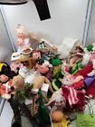 Lot Of Annalee Dolls Cat Reindeer Santa Mouse Sun Clown