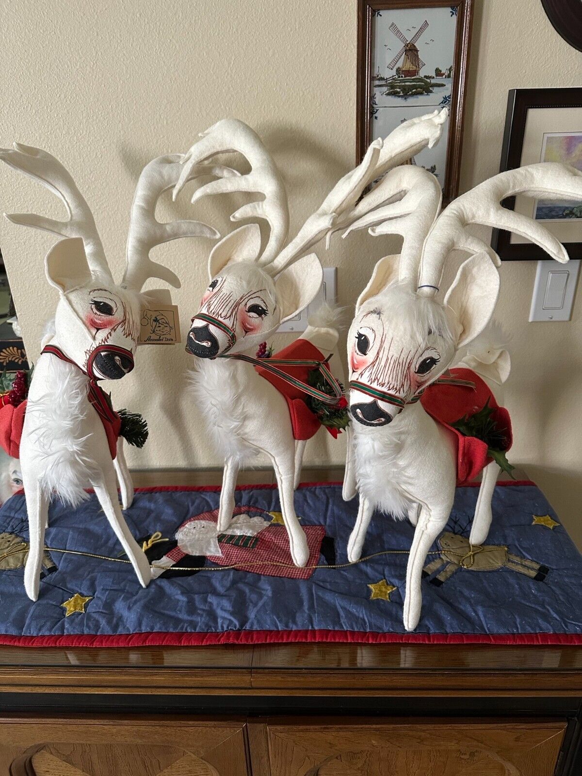 AnnaLee 18 inch Christmas Reindeer Dolls