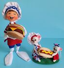 Annalee Dolls Patriotic Hamburger Chef Elf & Patriotic Hot Dog Pals Mice