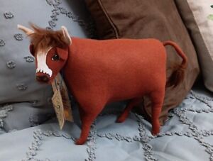 VTG RARE Annalee Nativity 10" Ox Oxen w/Tags Thanksgiving Christmas 1998 #5441