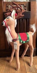 Annalee Dolls 2015 Christmas 26in Holly Berry Reindeer | Retired 450415 | NWT