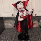 Annalee 28 Inch  2003  Dracula Vampire Doll On Wood Base