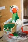 Vintage Large 18" Annalee Christmas Goose with Candy or Gift Basket 1986 NWT