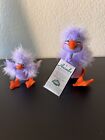 2005 Annalee 5" Lavender Ducky Doll Plush Figure With Tags &  4” Ducking Easter