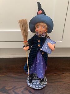 Annalee 2012 Bewilda Witch Halloween Doll w/ TAG Broom & Book 10" NWOTs!