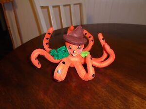 Annalee 2019 PUMPKIN OCTOPUS DOLL! BRAND NIB  RARE! FALL HALLOWEEN THANKSGIVING!